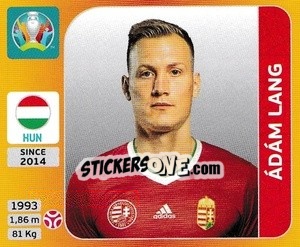 Sticker Ádám Lang - UEFA Euro 2020 Tournament Edition. 678 Stickers version - Panini