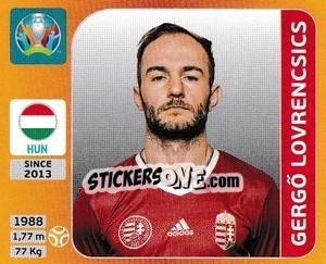 Sticker Gergő Lovrencsics - UEFA Euro 2020 Tournament Edition. 678 Stickers version n. 636 - Panini
