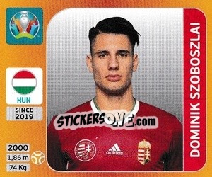 Sticker Dominik Szoboszlai - UEFA Euro 2020 Tournament Edition. 678 Stickers version n. 640 - Panini