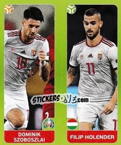 Sticker Dominik Szoboszlai / Filip Holender - UEFA Euro 2020 Tournament Edition. 678 Stickers version n. 650 - Panini