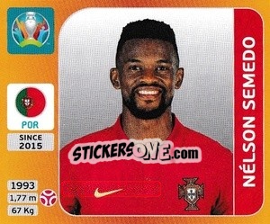 Sticker Nélson Semedo - UEFA Euro 2020 Tournament Edition. 678 Stickers version - Panini