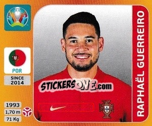 Sticker Raphaël Guerreiro - UEFA Euro 2020 Tournament Edition. 678 Stickers version n. 666 - Panini
