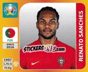 Sticker Renato Sanches - UEFA Euro 2020 Tournament Edition. 678 Stickers version n. 672 - Panini