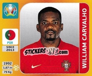 Sticker William Carvalho - UEFA Euro 2020 Tournament Edition. 678 Stickers version - Panini