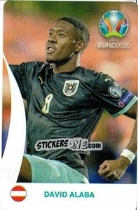 Cromo David Alaba - UEFA Euro 2020 Tournament Edition. 678 Stickers version - Panini