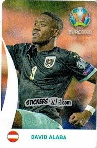 Sticker David Alaba - UEFA Euro 2020 Tournament Edition. 678 Stickers version n. C14 - Panini