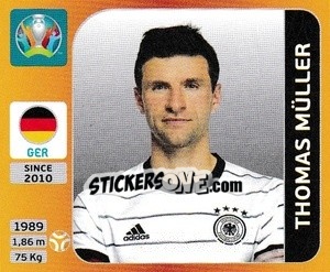 Cromo Thomas Müller - UEFA Euro 2020 Tournament Edition. 678 Stickers version - Panini