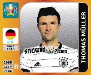 Sticker Thomas Müller - UEFA Euro 2020 Tournament Edition. 678 Stickers version n. 615x - Panini