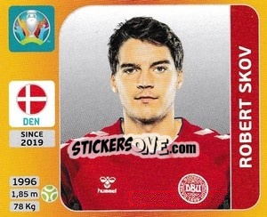 Cromo Robert Skov - UEFA Euro 2020 Tournament Edition. 678 Stickers version - Panini
