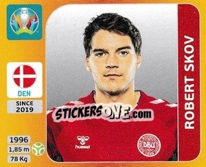 Sticker Robert Skov - UEFA Euro 2020 Tournament Edition. 678 Stickers version n. 175 - Panini
