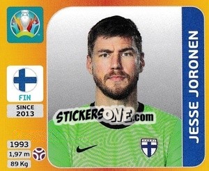 Sticker Jesse Joronen - UEFA Euro 2020 Tournament Edition. 678 Stickers version n. 179 - Panini