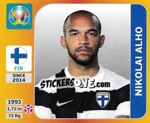 Sticker Nikolai Alho - UEFA Euro 2020 Tournament Edition. 678 Stickers version - Panini