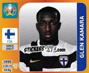 Figurina Glen Kamara - UEFA Euro 2020 Tournament Edition. 678 Stickers version - Panini