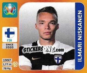 Sticker Ilmari Niskanen - UEFA Euro 2020 Tournament Edition. 678 Stickers version n. 190 - Panini