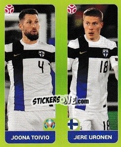 Sticker Joona Toivio / Jere Uronen - UEFA Euro 2020 Tournament Edition. 678 Stickers version - Panini