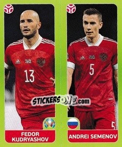 Figurina Fedor Kudryashov / Andrei Semenov - UEFA Euro 2020 Tournament Edition. 678 Stickers version - Panini