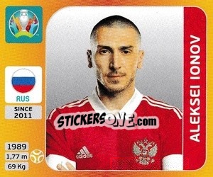 Cromo Aleksei Ionov - UEFA Euro 2020 Tournament Edition. 678 Stickers version - Panini
