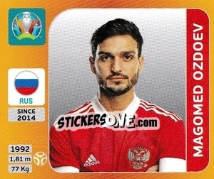 Figurina Magomed Ozdoev - UEFA Euro 2020 Tournament Edition. 678 Stickers version - Panini