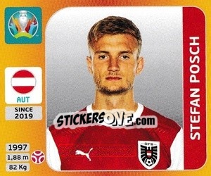 Figurina Stefan Posch - UEFA Euro 2020 Tournament Edition. 678 Stickers version - Panini