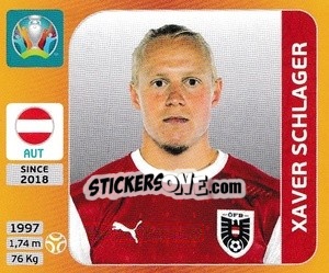 Sticker Xaver Schlager - UEFA Euro 2020 Tournament Edition. 678 Stickers version n. 251 - Panini