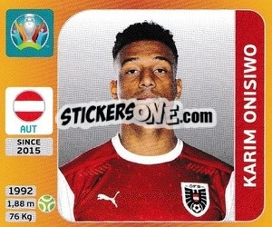 Sticker Karim Onisiwo - UEFA Euro 2020 Tournament Edition. 678 Stickers version - Panini