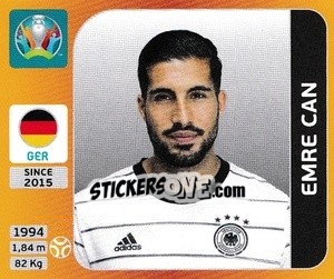 Sticker Emre Can - UEFA Euro 2020 Tournament Edition. 678 Stickers version - Panini