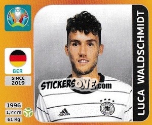 Sticker Luca Waldschmidt - UEFA Euro 2020 Tournament Edition. 678 Stickers version - Panini