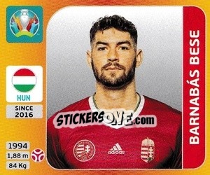 Sticker Barnabás Bese - UEFA Euro 2020 Tournament Edition. 678 Stickers version - Panini