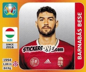 Sticker Barnabás Bese - UEFA Euro 2020 Tournament Edition. 678 Stickers version n. 628 - Panini