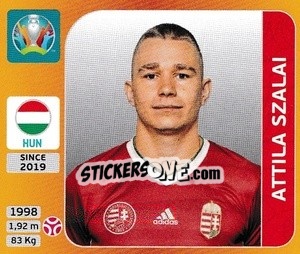 Sticker Attila Szalai - UEFA Euro 2020 Tournament Edition. 678 Stickers version n. 634 - Panini