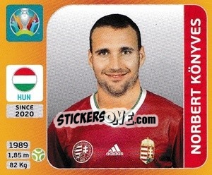 Cromo Norbert Könyves - UEFA Euro 2020 Tournament Edition. 678 Stickers version - Panini