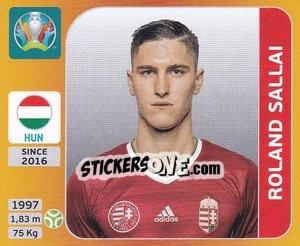 Figurina Roland Sallai - UEFA Euro 2020 Tournament Edition. 678 Stickers version - Panini