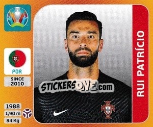 Figurina Rui Patrício - UEFA Euro 2020 Tournament Edition. 678 Stickers version - Panini