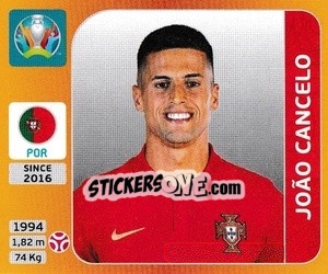 Sticker Joao Cancelo - UEFA Euro 2020 Tournament Edition. 678 Stickers version - Panini