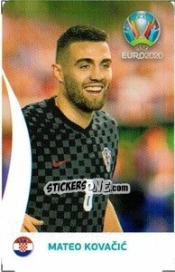 Figurina Mateo Kovačić - UEFA Euro 2020 Tournament Edition. 678 Stickers version - Panini