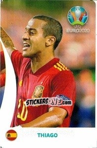 Figurina Thiago Alcántara - UEFA Euro 2020 Tournament Edition. 678 Stickers version - Panini