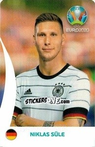 Sticker Niklas Süle - UEFA Euro 2020 Tournament Edition. 678 Stickers version n. C6 - Panini
