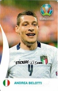 Figurina Andrea Belotti - UEFA Euro 2020 Tournament Edition. 678 Stickers version - Panini