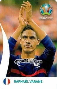 Figurina Raphaël Varane - UEFA Euro 2020 Tournament Edition. 678 Stickers version - Panini
