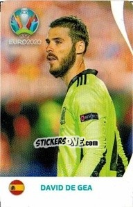 Figurina David de Gea - UEFA Euro 2020 Tournament Edition. 678 Stickers version - Panini