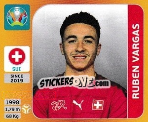 Sticker Ruben Vargas - UEFA Euro 2020 Tournament Edition. 678 Stickers version n. 57x - Panini