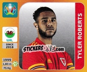 Sticker Tyler Roberts - UEFA Euro 2020 Tournament Edition. 678 Stickers version n. 117x - Panini