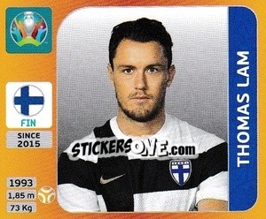 Sticker Thomas Lam - UEFA Euro 2020 Tournament Edition. 678 Stickers version n. 190x - Panini