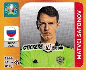 Figurina Matvei Safonov - UEFA Euro 2020 Tournament Edition. 678 Stickers version - Panini