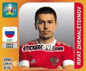 Sticker Rifat Zhemaletdinov - UEFA Euro 2020 Tournament Edition. 678 Stickers version n. 221x - Panini