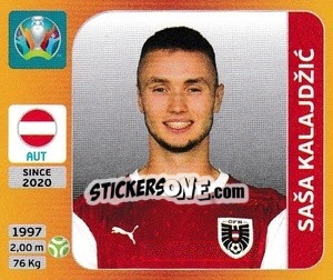 Figurina Saša Kalajdžic - UEFA Euro 2020 Tournament Edition. 678 Stickers version - Panini