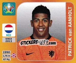 Sticker Patrick van Aanholt - UEFA Euro 2020 Tournament Edition. 678 Stickers version - Panini