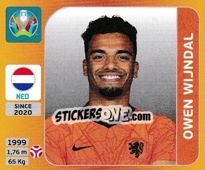 Sticker Owen Wijndal - UEFA Euro 2020 Tournament Edition. 678 Stickers version - Panini