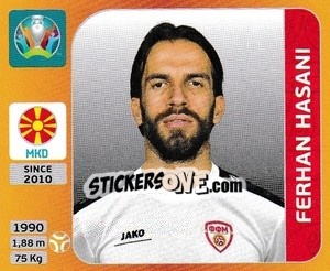 Sticker Ferhan Hasani - UEFA Euro 2020 Tournament Edition. 678 Stickers version - Panini