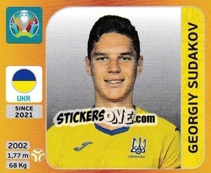 Cromo Georgiy Sudakov - UEFA Euro 2020 Tournament Edition. 678 Stickers version - Panini